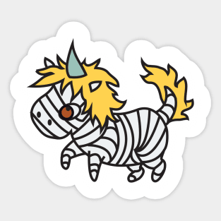 Gary the Unicorn the Mummy Sticker